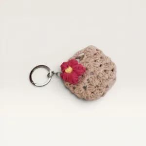 Handmade Crochet Flower AirPods Case in Cotton Blend Yarn