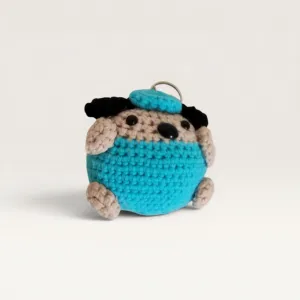Handmade Crochet Puppy Dog Amigurumi Keychain Bag Charm
