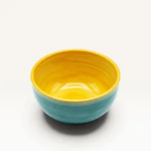 Handmade Blue Ceramic Bowl for Snacks and Serving, Ø8x5 cm