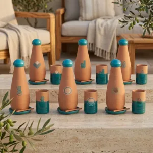 Alkaline Terra Blue Calligraphy VIP Set with Cup & Stick 950ml