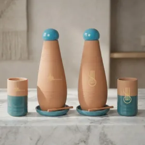 Terra Blue Clay VIP Set Yellow Print Options Wall Accent - 950 ml