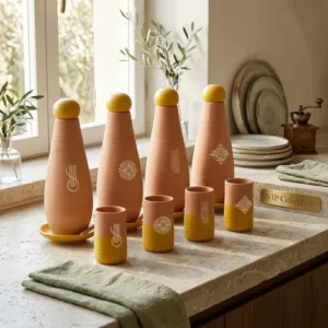 Alkaline Terra Yellow White VIP Set 950ml (Calligraphy or Pattern)