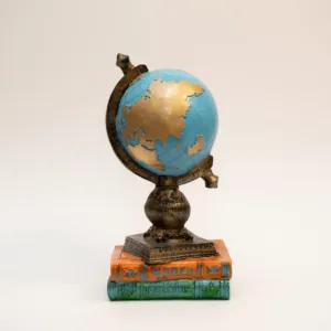 Global – World Inspired Gypsum Marble Sculpture – 28x13 cm