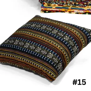 Handcrafted Bedouin Cushion Cover - Square Woven Design - 43x43 cm