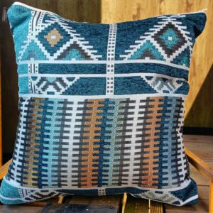 Handcrafted Bedouin Cushion Cover - Square Woven Design - 43x43 cm