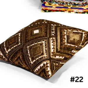 Handcrafted Bedouin Cushion Cover - Square Woven Design - 43x43 cm
