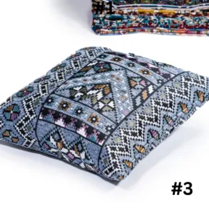 Handcrafted Bedouin Cushion Cover - Square Woven Design - 43x43 cm
