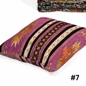 Handcrafted Bedouin Cushion Cover - Square Woven Design - 43x43 cm