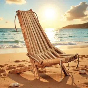 Foldable Trap Chair - Swedish Pine Wood Seat - (8-10) Kg - 84x60x86 cm