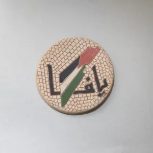Handmade Ceramic Fridge Magnetwith Mosaic Art Finish - Ø5 cm