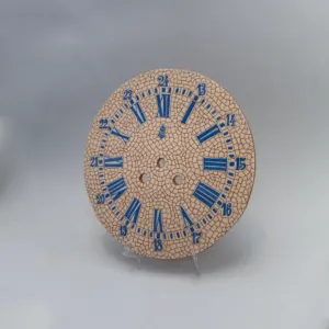Handmade Ceramic Wall Clock – Mosaic Art Decorative Design – 25 cm