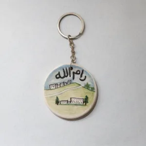 Handmade Ceramic Keychain – Handmade Mosaic Art – 5 cm Diameter