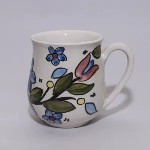 Precision Ceramic Mug - Food-Safe Decorative Mosaic Art - 12x10x10 cm