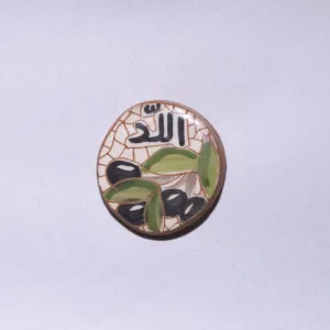Handmade Ceramic Fridge Magnet - Handmade Mosaic Art - Ø5 cm
