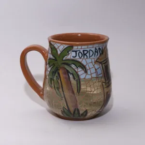 Ceramic Mug - Handmade Craft - Food-Safe Natural Clay - 9x11x9 cm