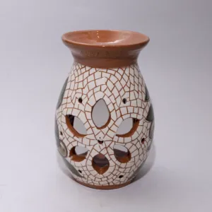 Handmade Ceramic Aromatic Incense Burner – Decorative Mosaic Art