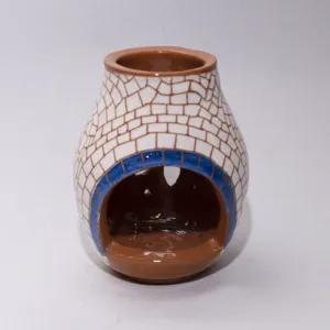 Handmade Ceramic Aroma Burner for Essential Oils – Mosaic Art Design