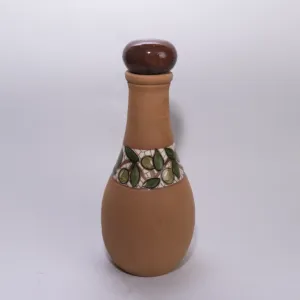 Handmade Ceramic Water Bottle – 1 Liter Capacity – Mosaic Art Finish