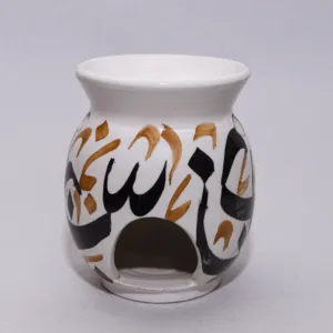Handmade Ceramic Aroma Burner for Essential Oils – Mosaic Art Finish