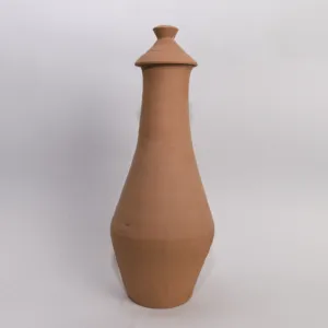 Handmade Ceramic Water Bottle – 1 Liter Capacity – Artisan Design