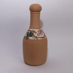 Handmade Ceramic Water Bottle – 1 Liter – Jordanian Mosaic Art Design