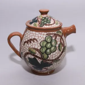 Handmade Luxury Ceramic Tea Pot – 700 ml – Food-Safe Mosaic Art