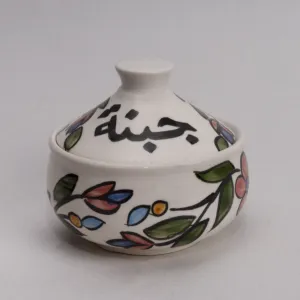 Handmade Ceramic Cheese Serving Container – Food-Safe Mosaic Art