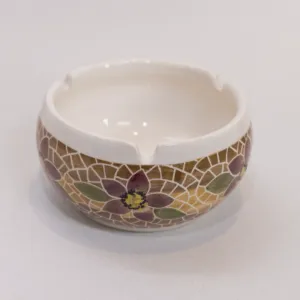 Handmade Luxury Ceramic Cigarette Holder with Mosaic Art Finish