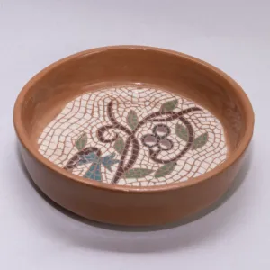 Handmade Ceramic Bowl-Style Table Plate - Mosaic Art - Ø15 cm