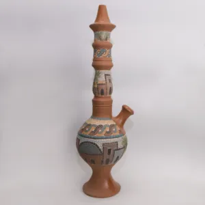 Handmade Decorative Ceramic Hookah – Mosaic Art Design – 75 cm Height