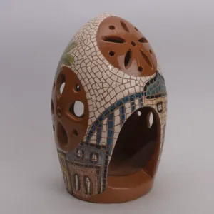 Handmade Ceramic Aroma Burner – Decorative Mosaic Art Handmade Design