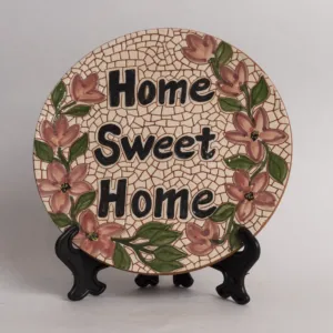 Handmade Ceramic Decorative Plate – Wall or Stand – 27 cm – Mosaic Art