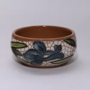 Handmade Ceramic Hospitality Snack Bowl – Food-Safe Mosaic Art