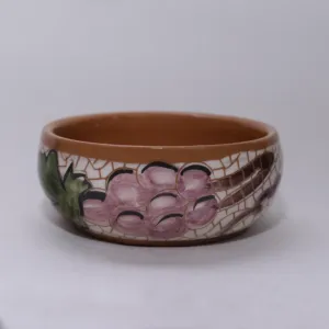 Ceramic Hospitality Snack Bowl - Mosaic Art Finish - 14x8x14 cm