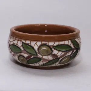 Ceramic Sharing Bowl - Food-Safe Mosaic Art - Set Option - 24x10x24 cm
