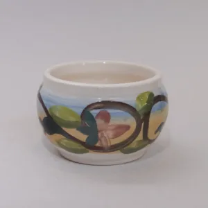Ceramic Snack Serving Bowl - Mosaic Art Finish - 16x7x16 cm