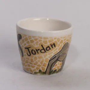 Handmade Ceramic Shot Cup with Mosaic Art Handmade Finish - 6x7x6 cm
