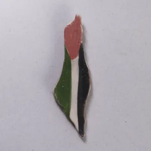 Ceramic Fridge Magnet - Mini Mosaic Art - Half-Palm Size - 5x5 cm