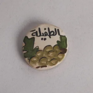 ماجنيت خزفي يدوي - فن الموزاييك بتصميم خزفي يدوي للمنزل - قطر 5 سم