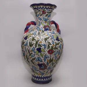 Handmade Extra-Large Ceramic Floor Vase – Approx. 110 cm – Mosaic Art