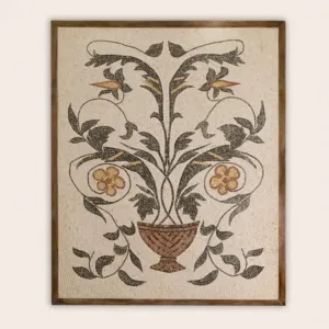 Handmade Natural Stone Mosaic Wall Mural Craft – 200 x 100 cm