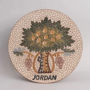 Handmade Ceramic Decorative Plate for Wall Hanging or Stand – 25 cm