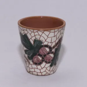 Ceramic Coffee Cup - Food-Safe Artisan Handmade Finish - 9x10x9 cm