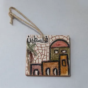 Custom Handmade Ceramic Hanging Plaque – Personalized Text or Artwork
