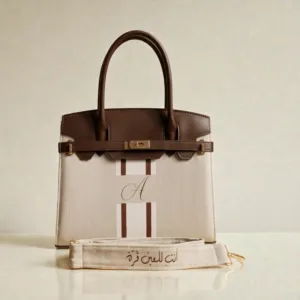 Personalized Premium Leather Handbag - A Stripe - Multi-Size/Color